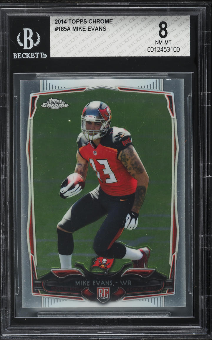 2014 Topps Chrome Mike Evans ROOKIE #185 BGS 8 NM-MT