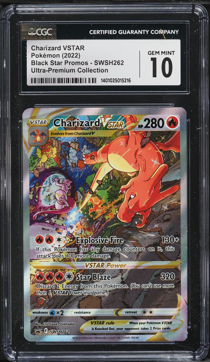 2022 Pokemon SWSH Black Star Promo Ultra Premium Charizard VSTAR #262 CGC 10 GEM