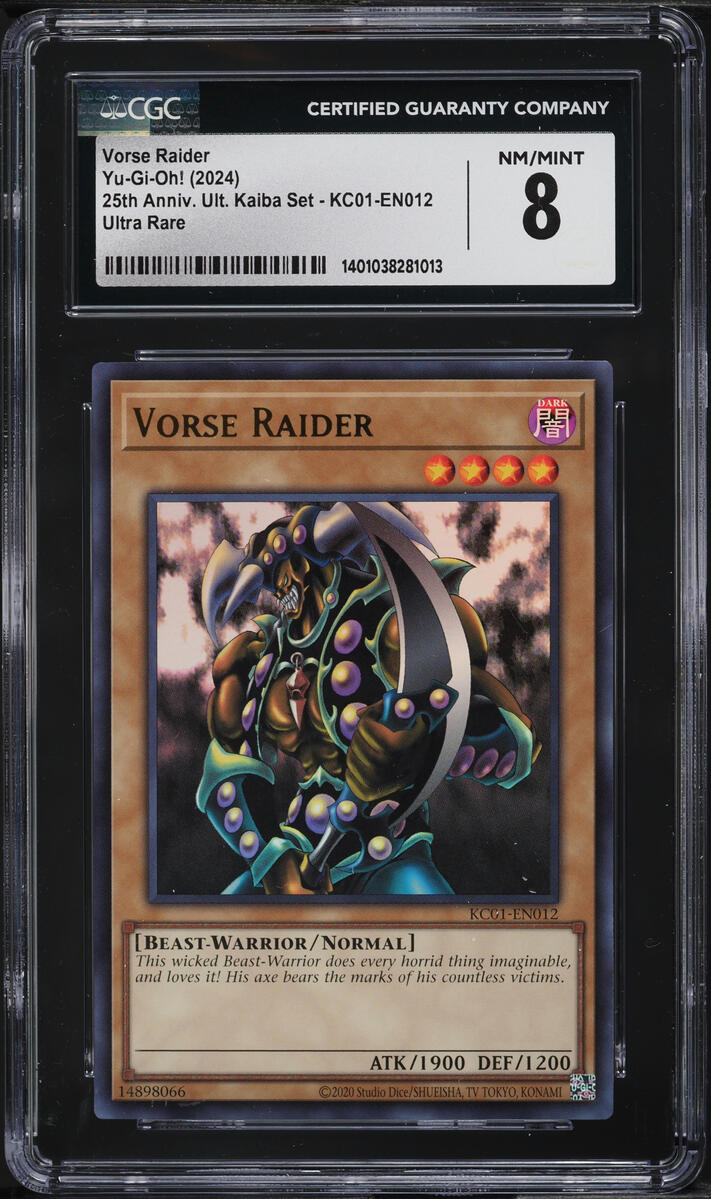 2024 Yu-Gi-Oh! 25th Ultimate Kaiba Set Vorse Raider #KC01-EN012 CGC 8 NM-MT