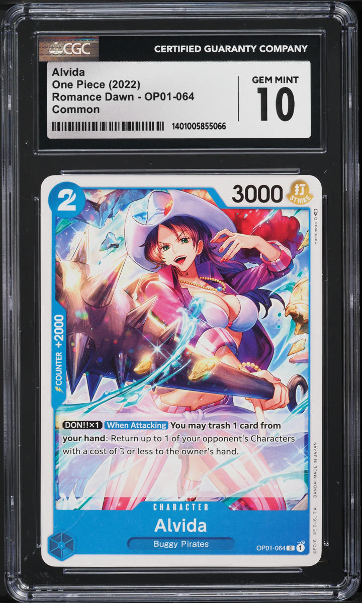 2022 One Piece Romance Dawn Alvida #OP01-064 CGC 10 GEM MINT