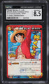 2012 One Piece Miracle Battle Carddass V Jump Pirate Monkey D. Luffy CGC 8.5