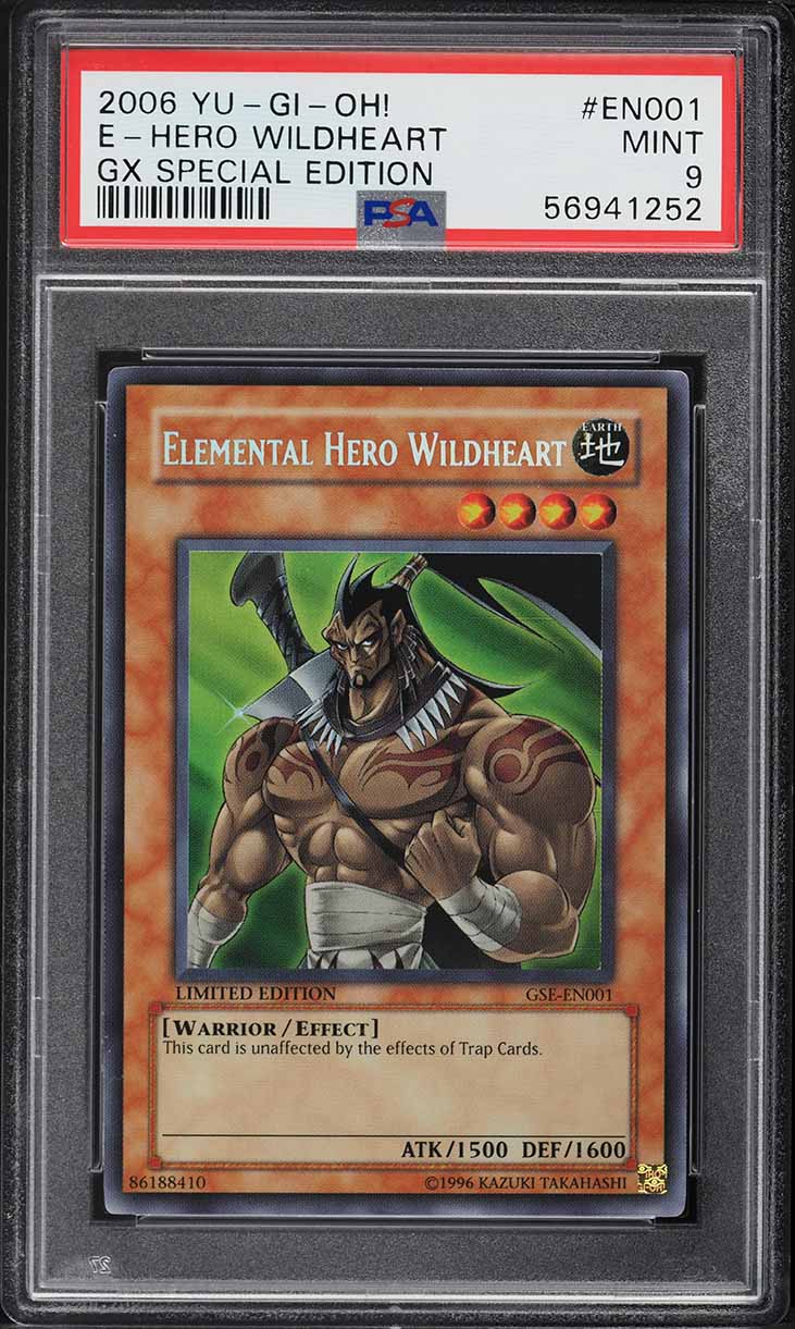 2006 Yu-Gi-Oh! GX Special Edition Elemental Hero Wildheart #GSE-EN001 PSA 9 MINT