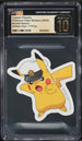 2025 Pokemon Japanese Bandai Sticker Ichiban Kuji F Prize Captain Pikachu CGC 10