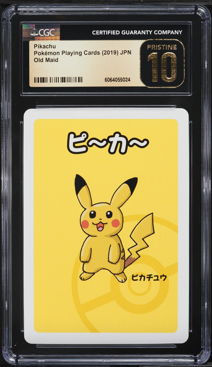 2019 Pokemon Japanese Playing Cards Old Maid Pikachu CGC 10 PRISTINE