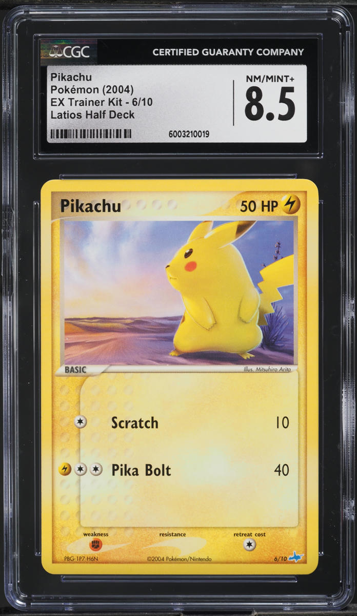 2004 Pokemon EX Trainer Kit Latios Half Deck Pikachu #6 CGC 8.5 NM-MT+