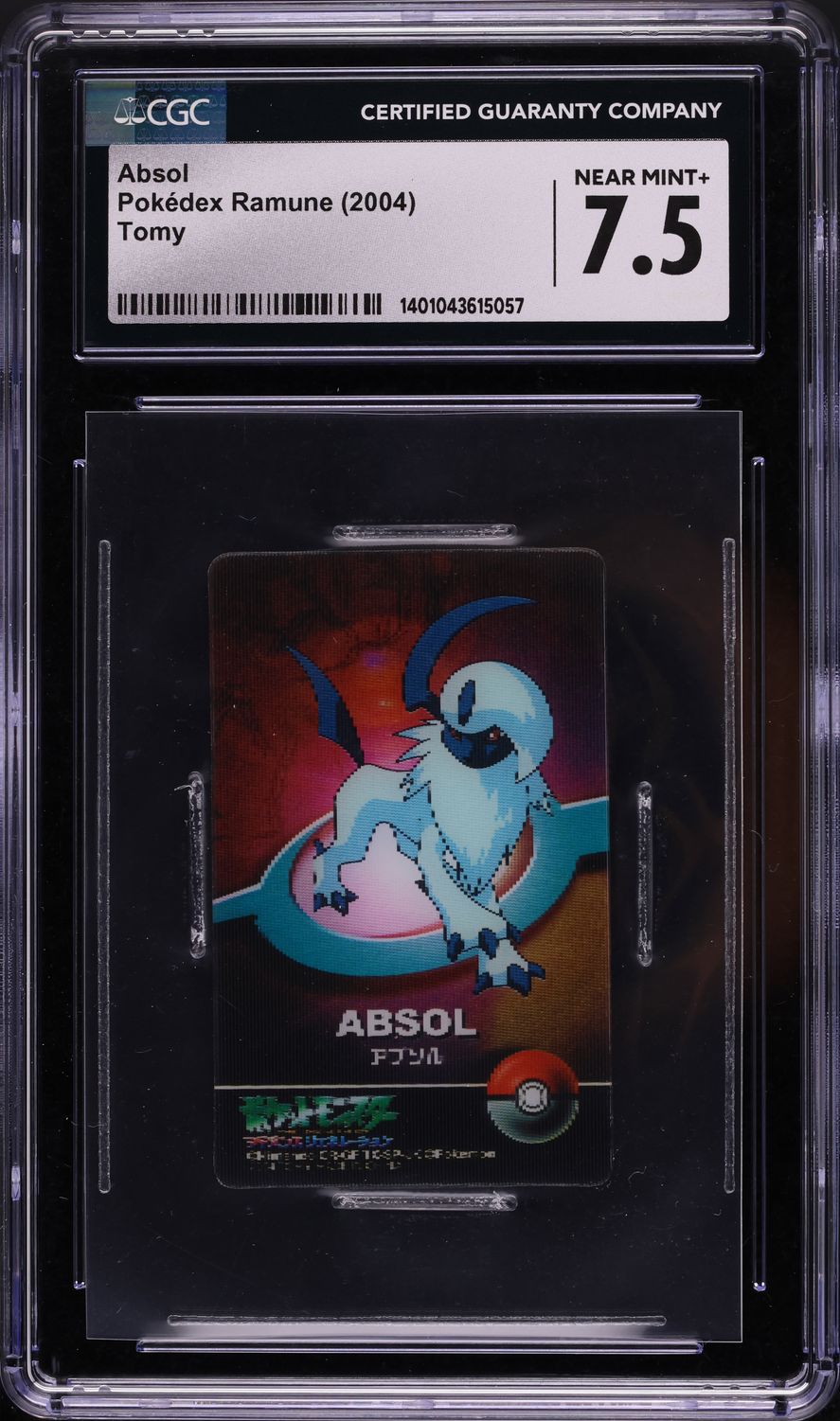 2004 Podedex Japanese Ramune Tomy Absol CGC 7.5 NRMT+