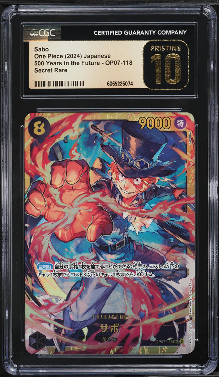 2024 One Piece Japanese 500 Years In The Future Sabo #OP07-118 CGC 10 PRISTINE