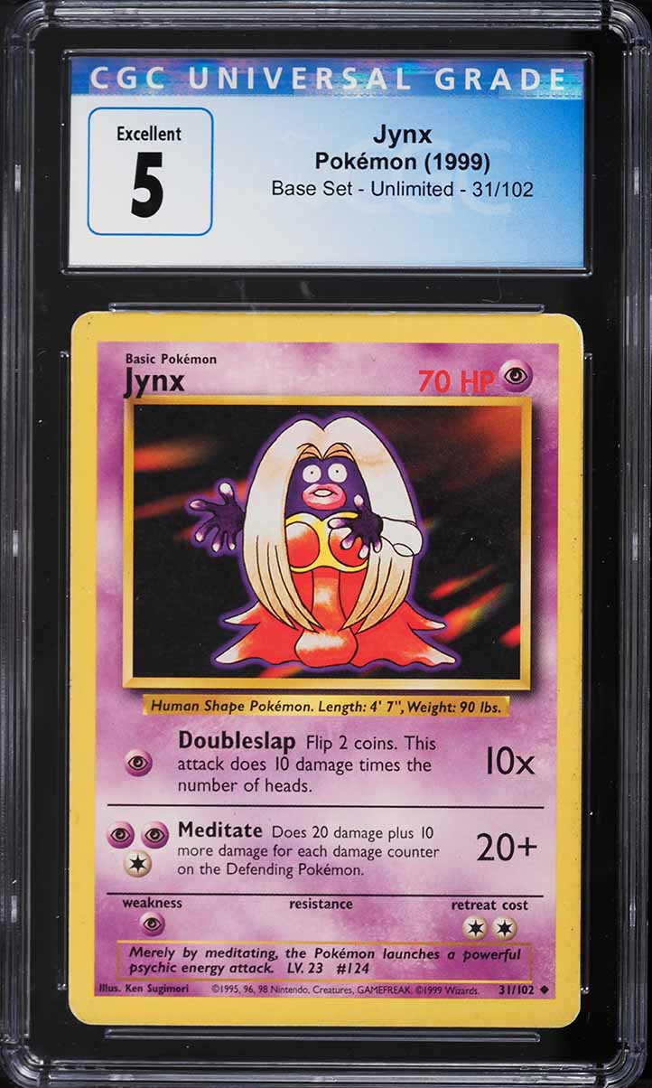 1999 Pokemon Base Set Jynx #31 CGC 5 EX