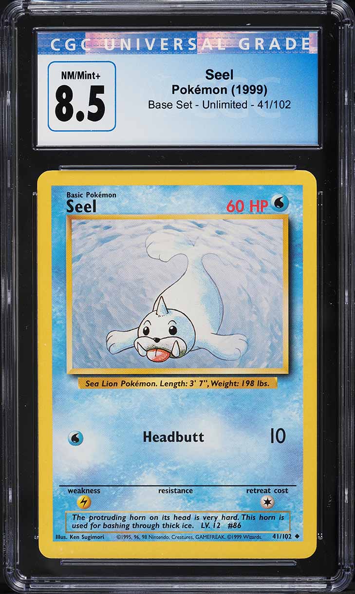 1999 Pokemon Base Set Seel #41 CGC 8.5 NM-MT+