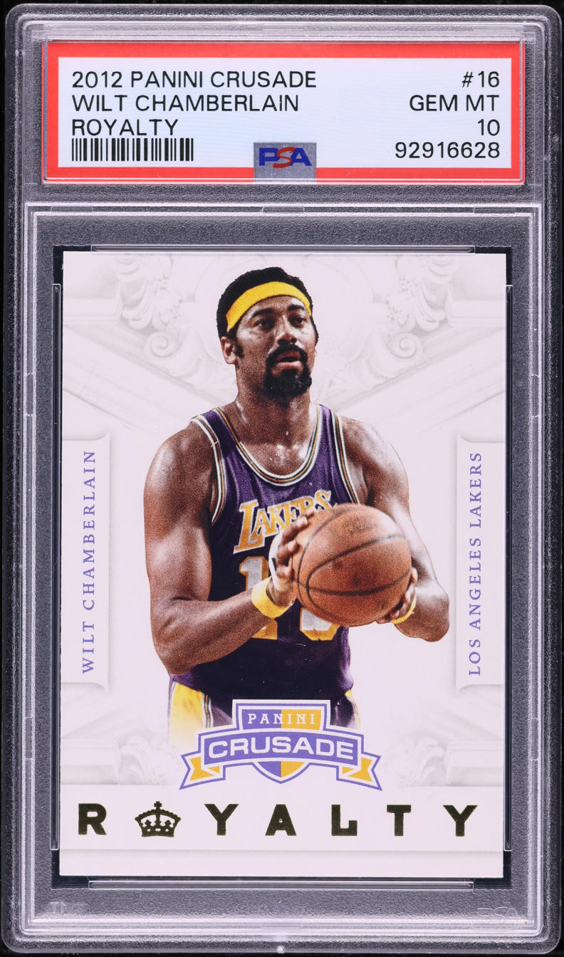 2012 Panini Crusade Royalty Wilt Chamberlain #16 PSA 10 GEM MINT