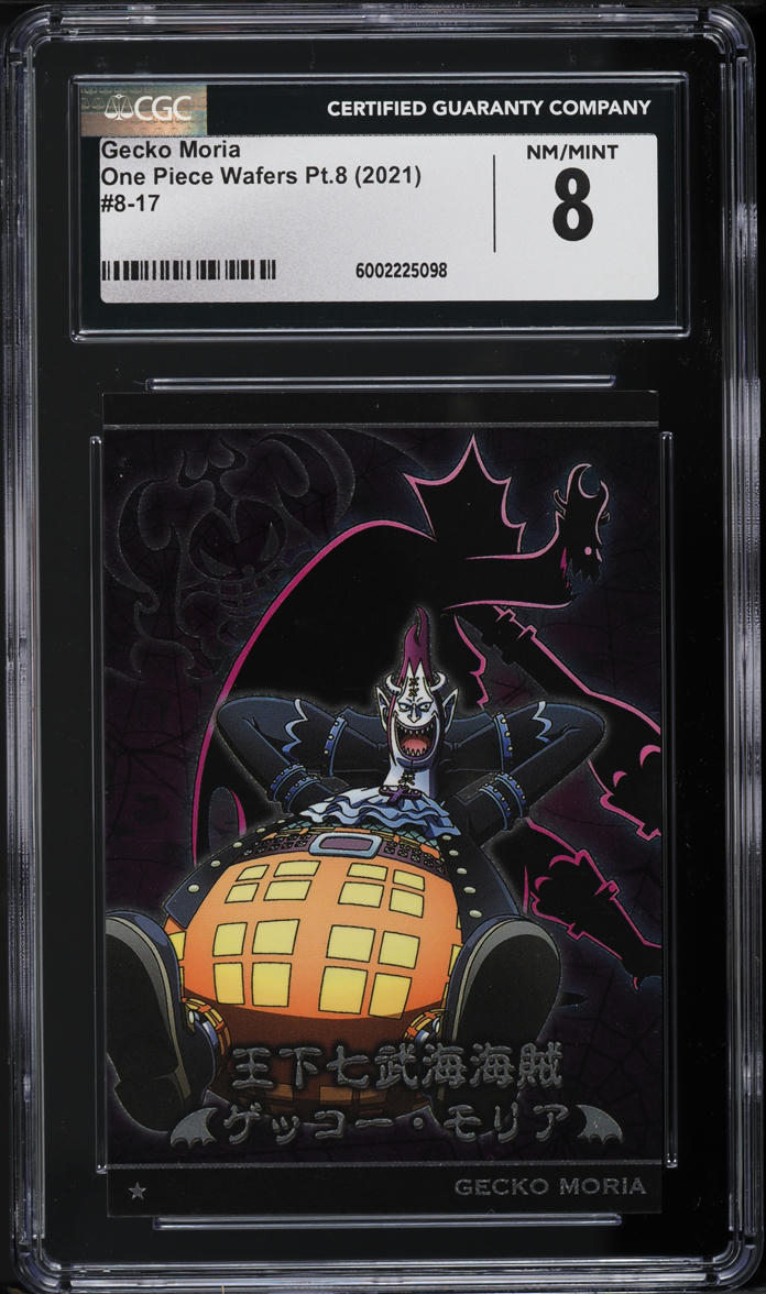 2021 One Piece Wafers Japanese Part 8 Gecko Moria #8-17 CGC 8 NM-MT