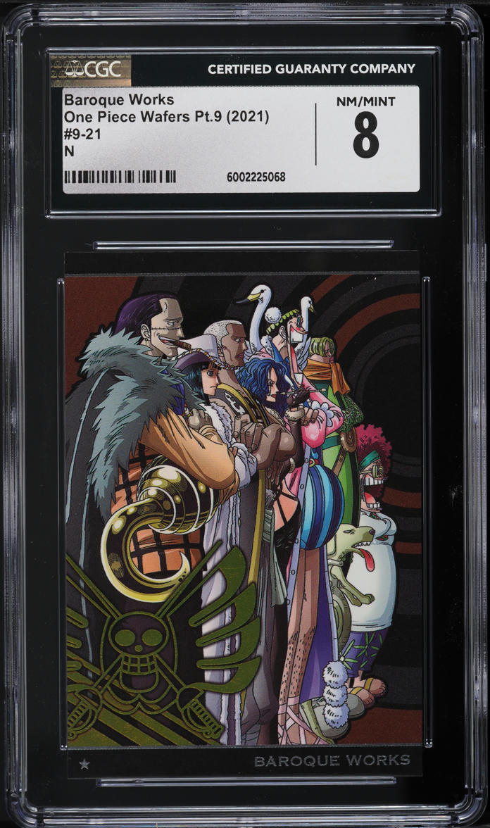 2021 One Piece Wafers Japanese Part 9 Baroque Works #9-21 CGC 8 NM-MT