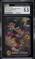 2006 Dragon Ball GT Japanese Morinaga Wafers Double 3D Goku Trunks Pan CGC 5.5