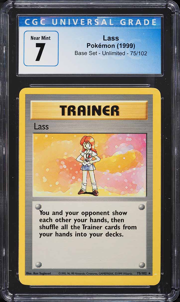 1999 Pokemon Base Set Lass #75 CGC 7 NRMT