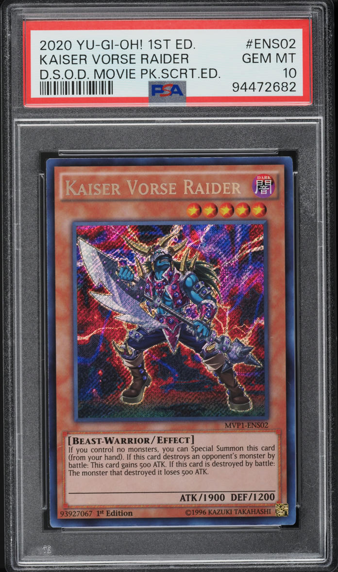 2020 Yu-Gi-Oh! The Dark Side Of Dimensions 1st Ed Kaiser Vorse Raider PSA 10 GEM