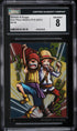 2021 One Piece Wafers Japanese Part 8 Shanks & Buggy #8-06 CGC 8 NM-MT