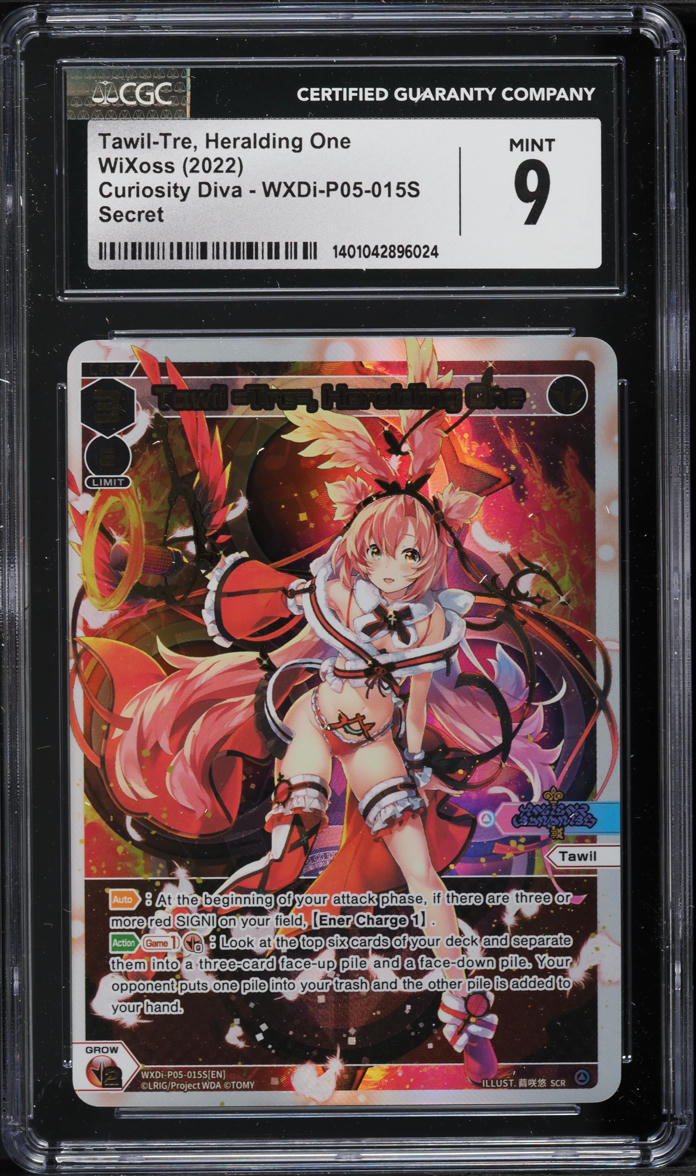 2022 WiXoss Japanese Curiosity Diva Tawil-Tre, Heralding One CGC 9 MINT