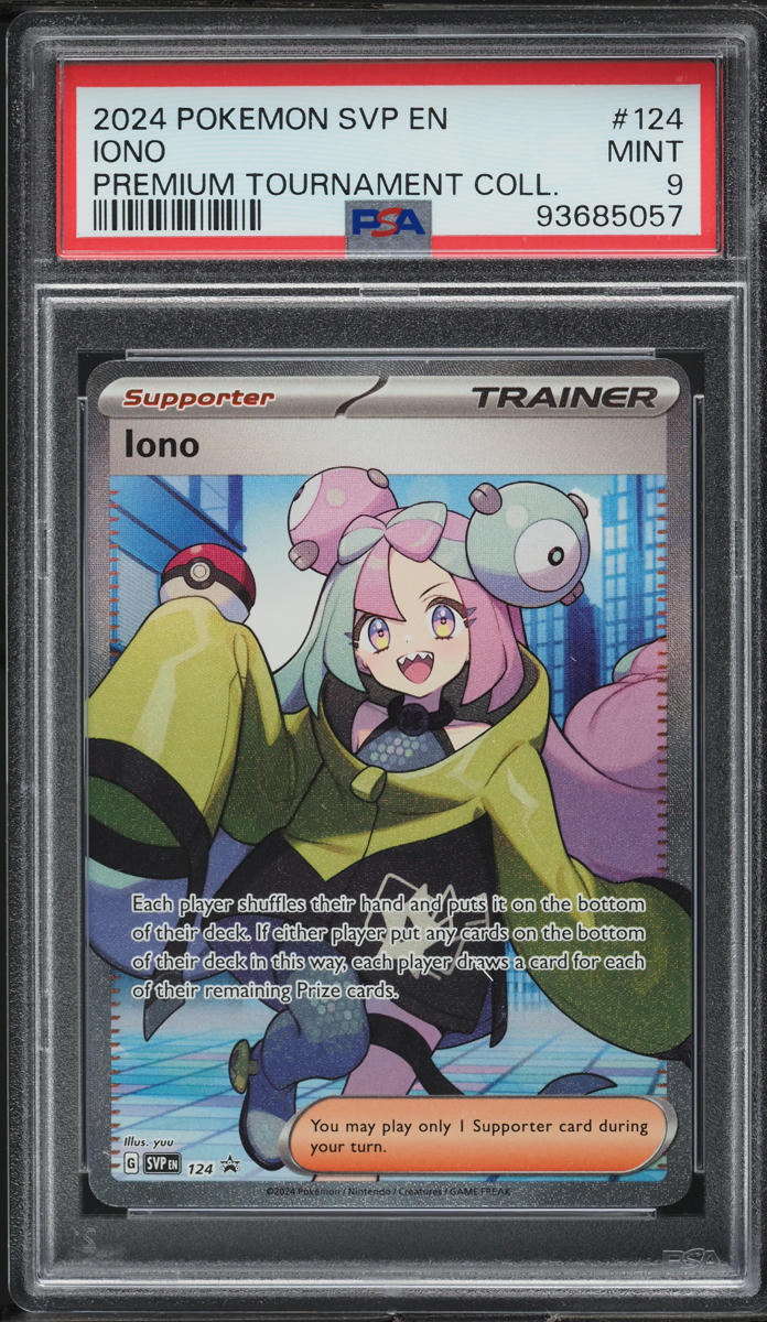 2024 Pokemon SV Promo Premium Tournament Collection Iono #124 PSA 9 MINT