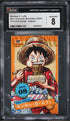 2024 One Piece Japanese Mini Bromides Point Exchange Monkey D. Luffy CGC 8 NM-MT