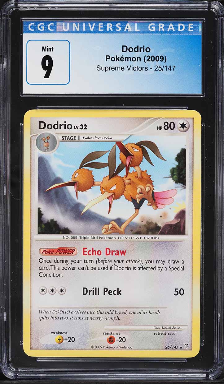 2009 Pokemon Platinum Supreme Victors Dodrio #25 CGC 9 MINT