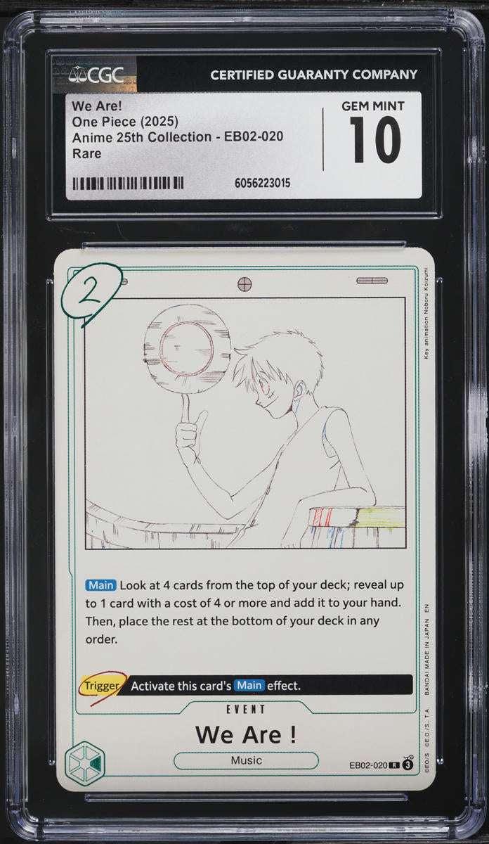 2025 One Piece Anime 25th Collection We Are! #EB02-020 CGC 10 GEM MINT