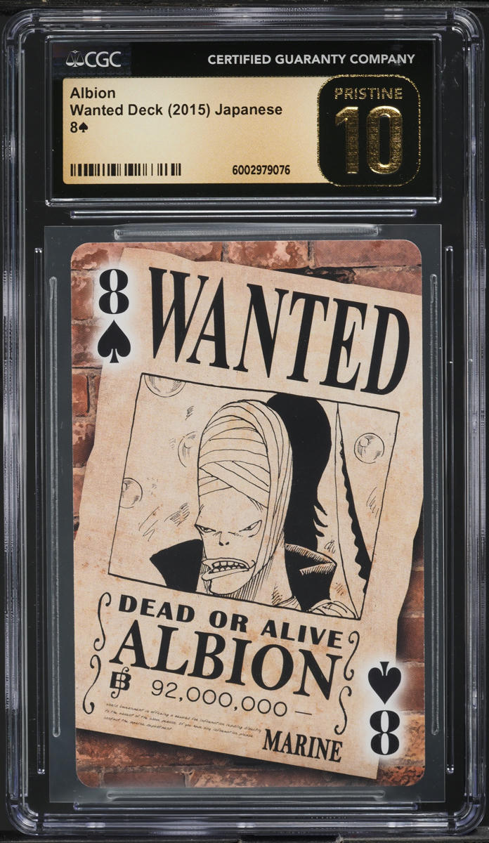 2015 One Piece Japanese Wanted Deck Playing Cards Albion CGC 10 PRISTINE