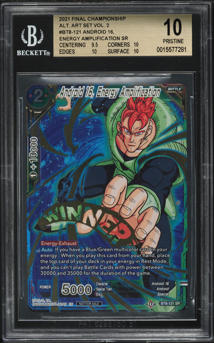 2021 Dragon Ball S Final Champ Vol. 2 Android 16, Energy Amplification BGS 10