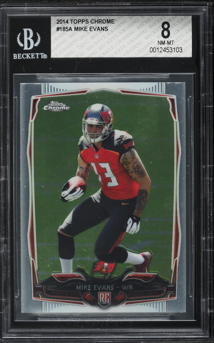 2014 Topps Chrome Mike Evans ROOKIE #185 BGS 8 NM-MT