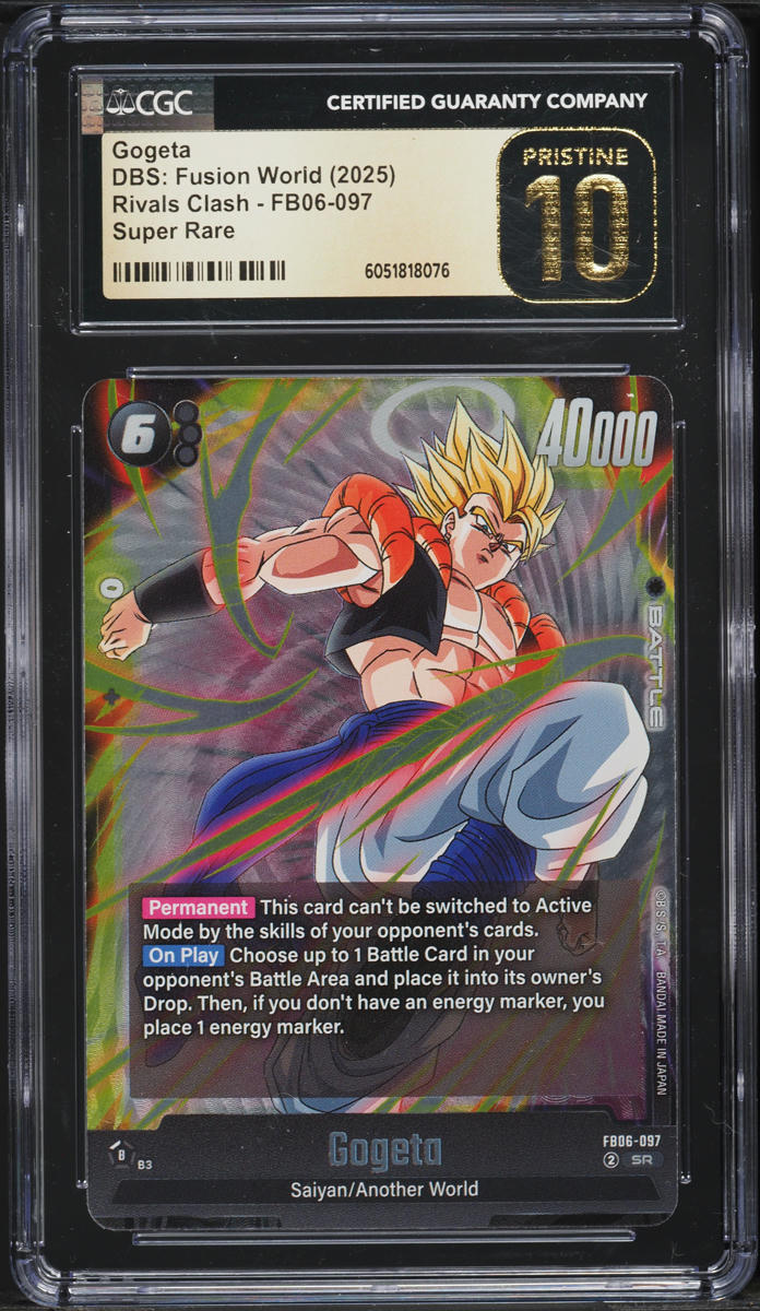 2025 Dragon Ball Super Fusion World Rivals Clash Gogeta #FB06-097 CGC 10