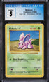 1999 Pokemon Base Set Shadowless Nidoran #55 CGC 5 EX