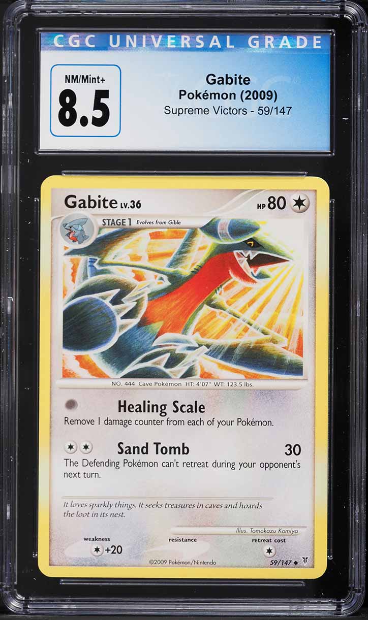 2009 Pokemon Platinum Supreme Victors Gabite #59 CGC 8.5 NM-MT+