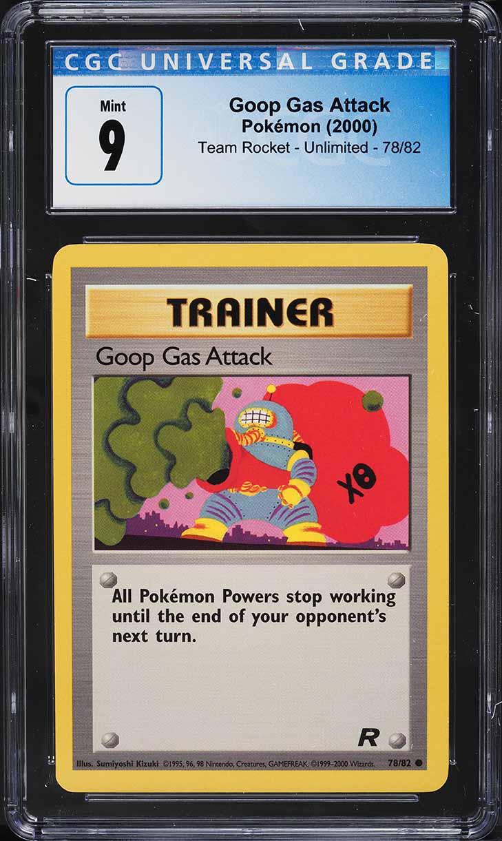 2000 Pokemon Team Rocket Goop Gas Attack #78 CGC 9 MINT