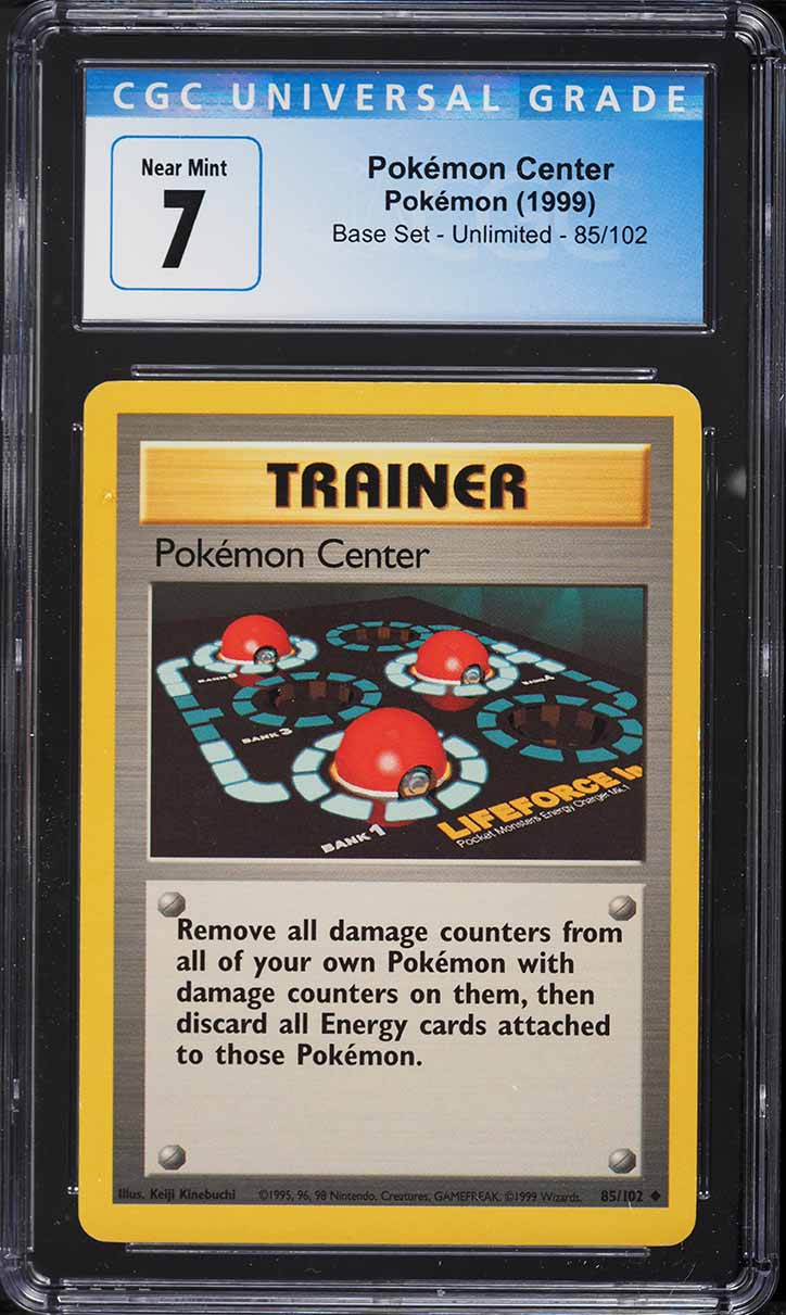 1999 Pokemon Base Set Pokemon Center #85 CGC 7 NRMT