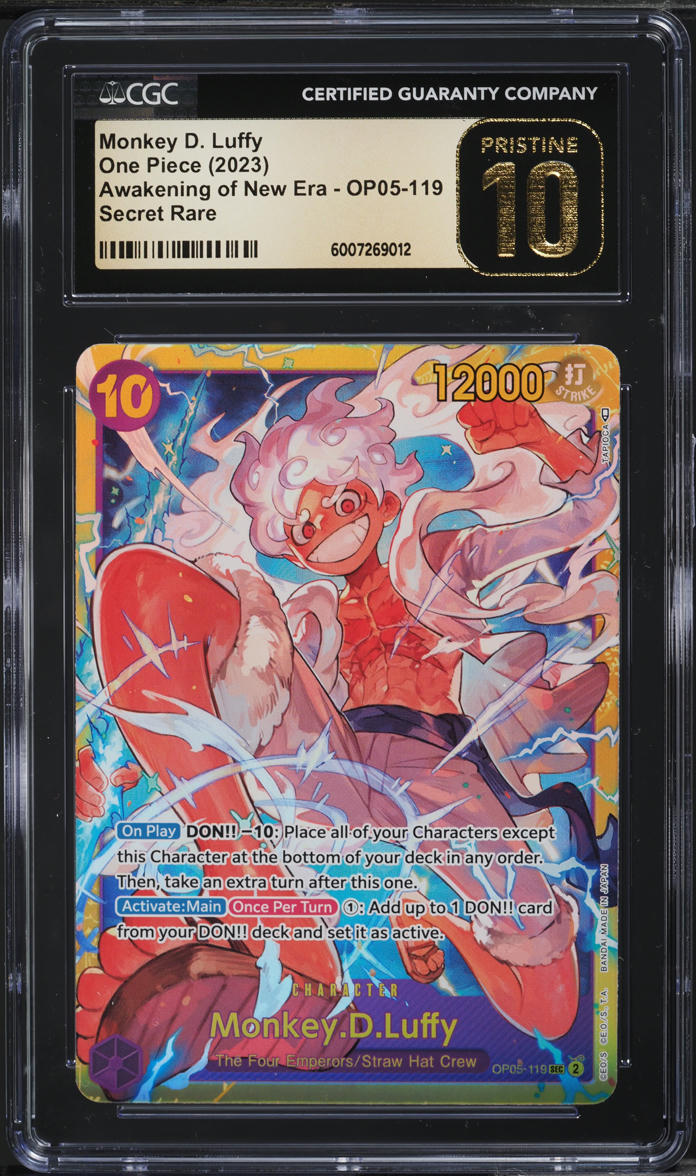 2023 One Piece Awakening Of New Era Monkey D. Luffy #OP05-119 CGC 10 PRISTINE