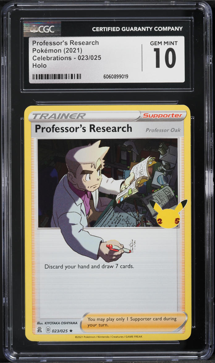 2021 Pokemon Celebrations Holo Professor's Research #023 CGC 10 GEM MINT
