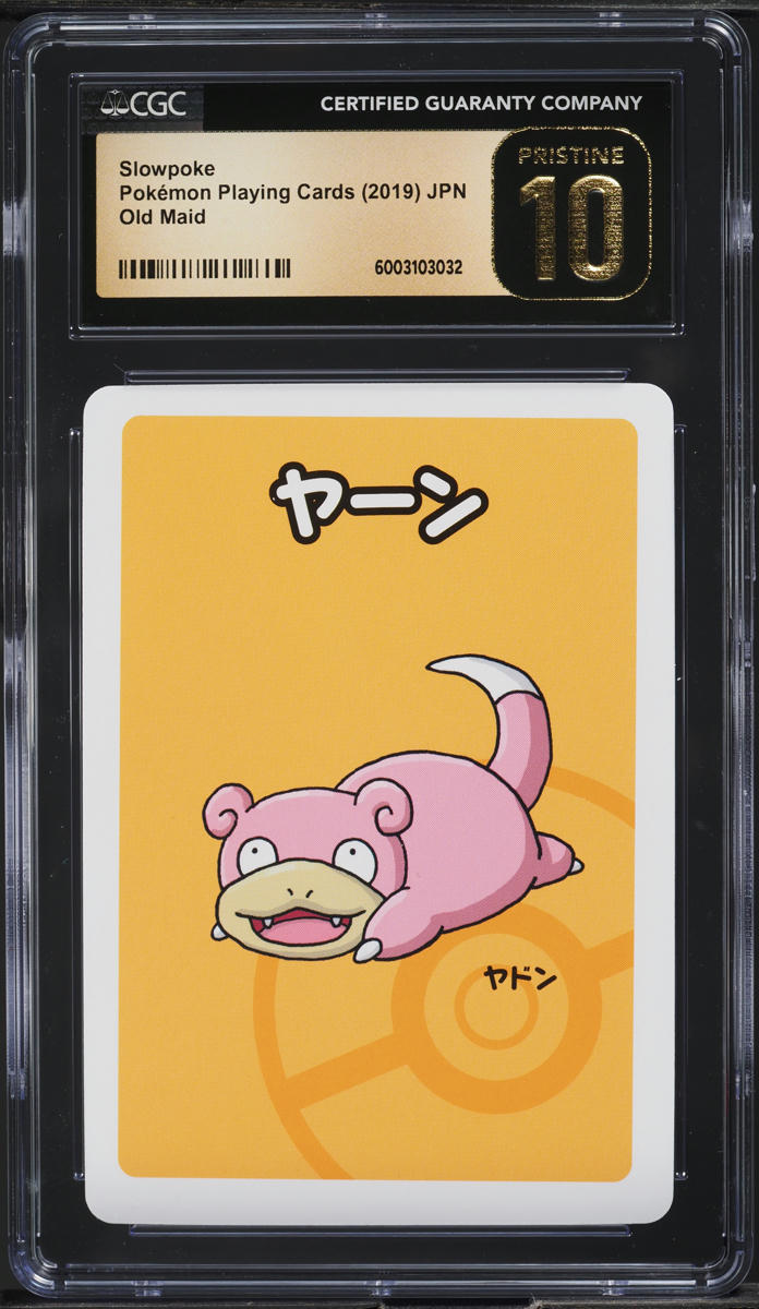 2019 Pokemon Japanese Playing Cards Old Maid Slowpoke CGC 10 PRISTINE