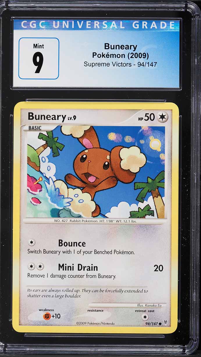 2009 Pokemon Platinum Supreme Victors Buneary #94 CGC 9 MINT