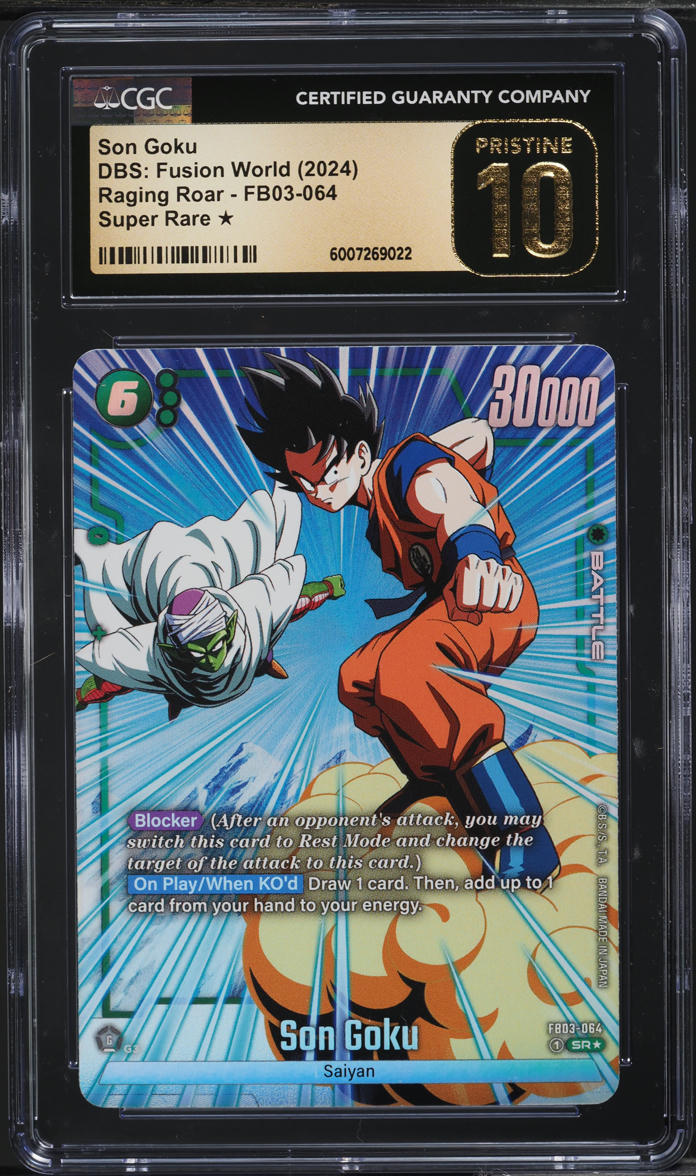 2024 Dragon Ball S Fusion World Raging Roar Son Goku #FB03-064 CGC 10 PRISTINE