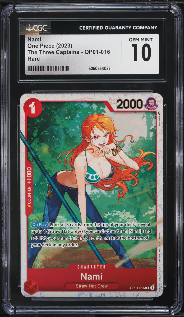 2023 One Piece The Three Captains Nami #OP01-016 CGC 10 GEM MINT