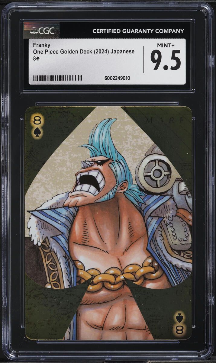 2024 One Piece Japanese Golden Deck Playing Cards Franky CGC 9.5 MINT+