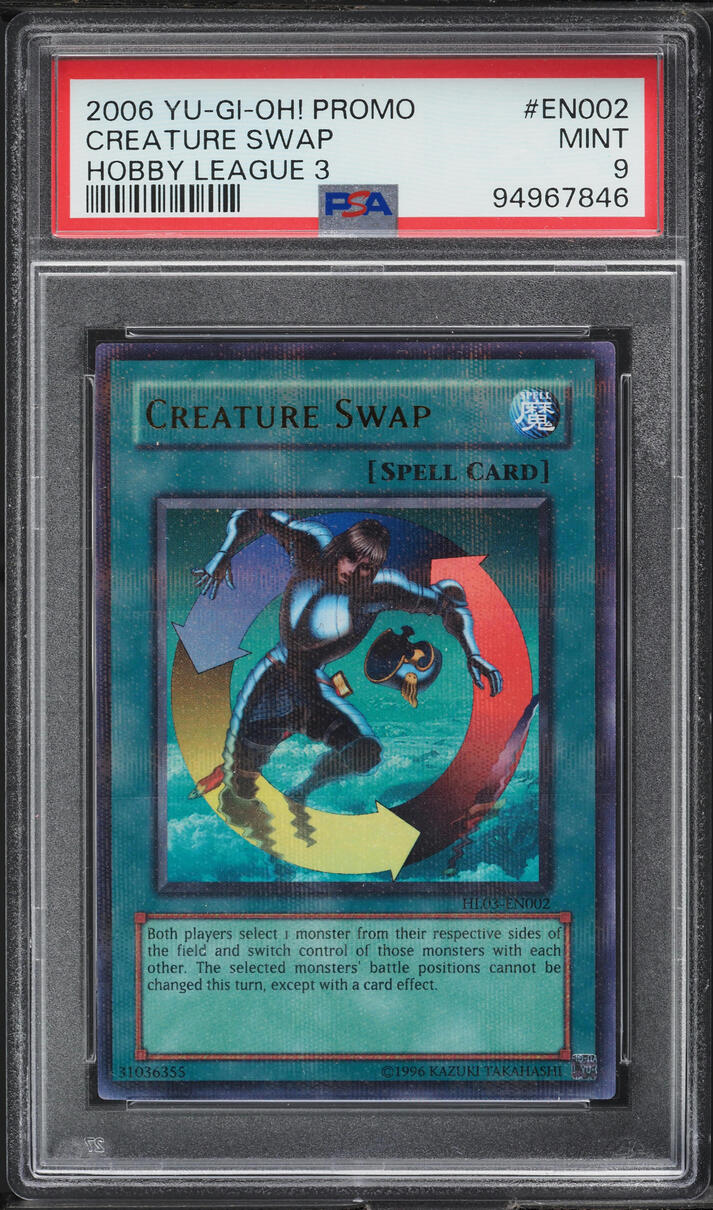 2006 Yu-Gi-Oh! Promo Hobby League 3 Creature Swap #HL03-EN002 PSA 9 MINT