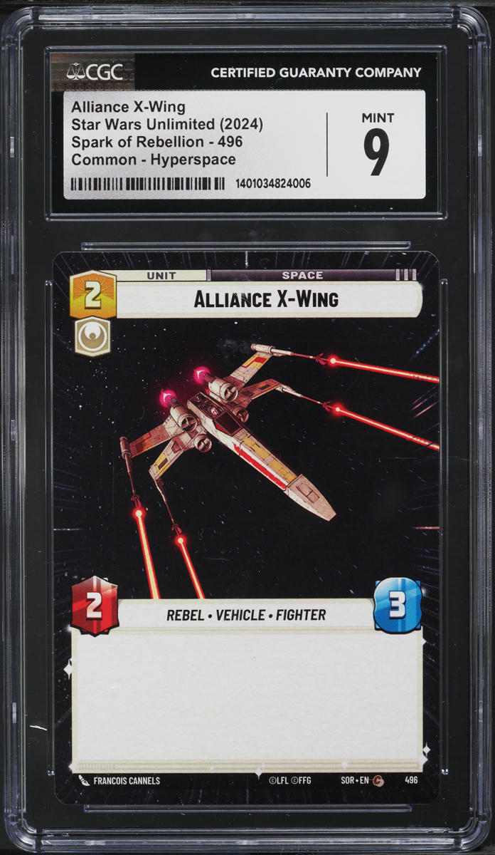 2024 Star Wars Unlimited Spark Of Rebellion Hyperspace Alliance X-Wing CGC 9