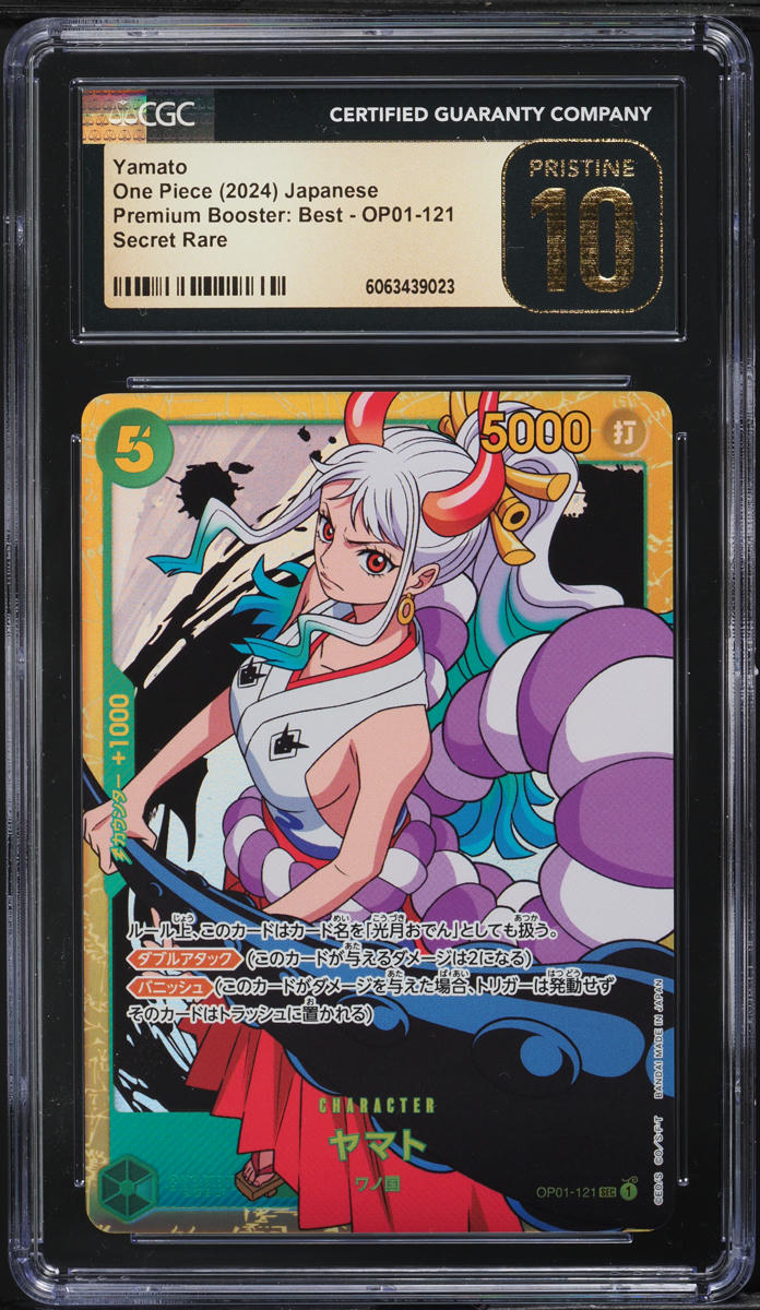 2024 One Piece Japanese Premium The Best Yamato #OP01-121 CGC 10 PRISTINE