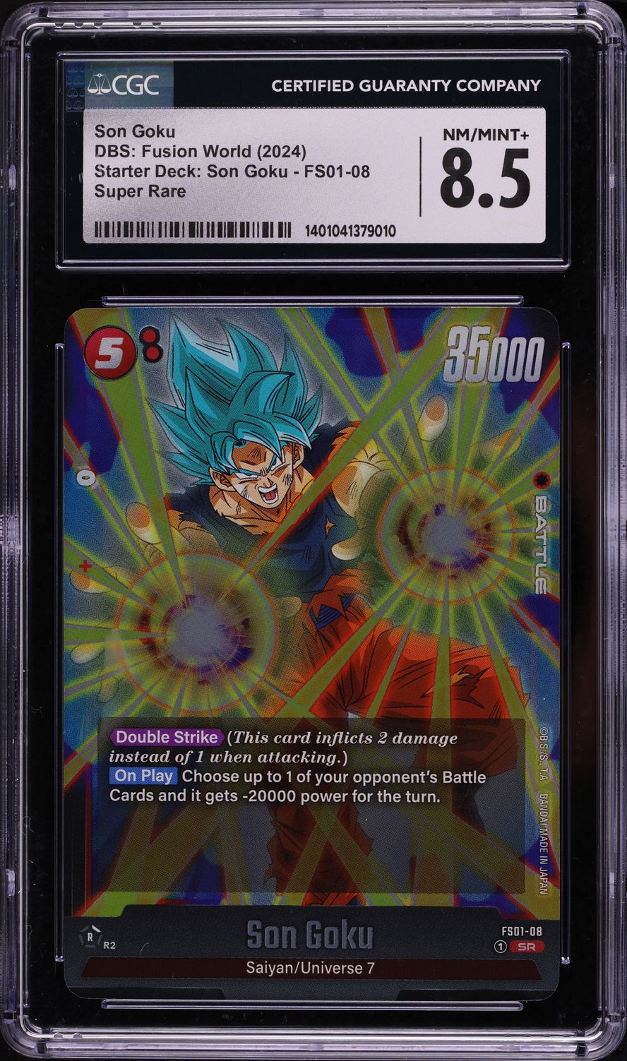 2024 Dragon Ball Super Fusion World Starter Deck Son Goku CGC 8.5 NM-MT+