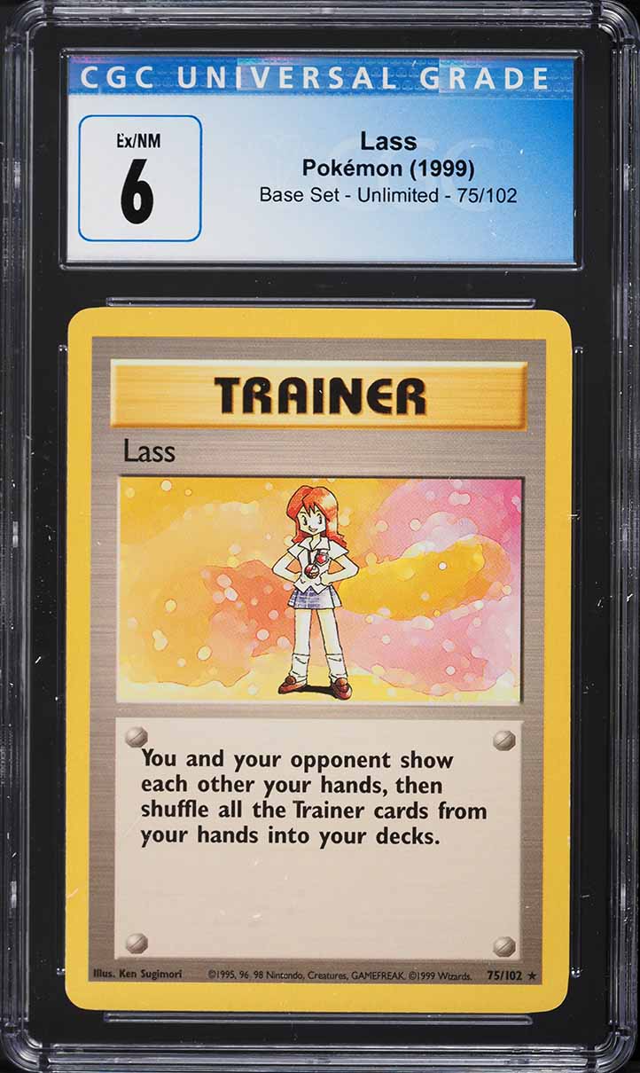 1999 Pokemon Base Set Lass #75 CGC 6 EXMT