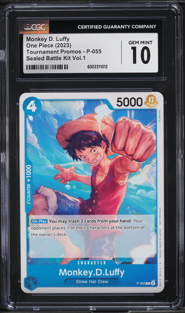 2023 One Piece Tournament Promo Sealed Battle Kit Vol.1 Monkey D. Luffy CGC 10