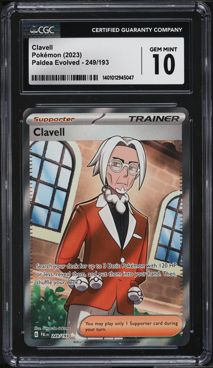 2023 Pokemon Scarlet & Violet Paldea Evolved Ultra Rare Clavell #249 CGC 10 GEM