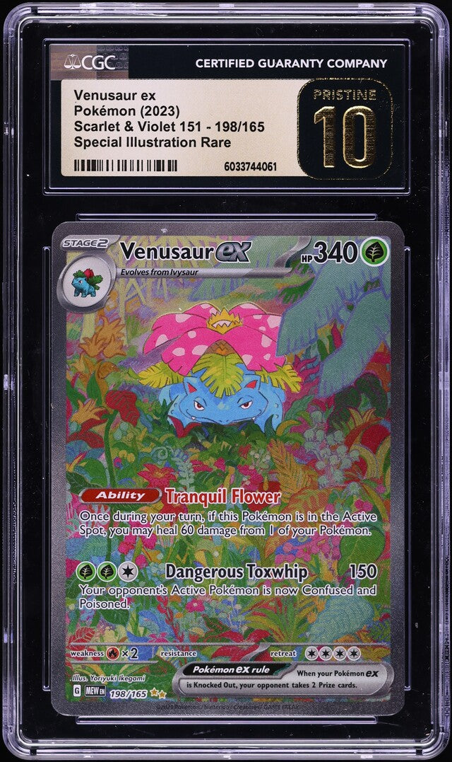 2025 Pokemon Scarlet & Violet 151 SIR Venusaur ex #198 CGC 10 PRISTINE