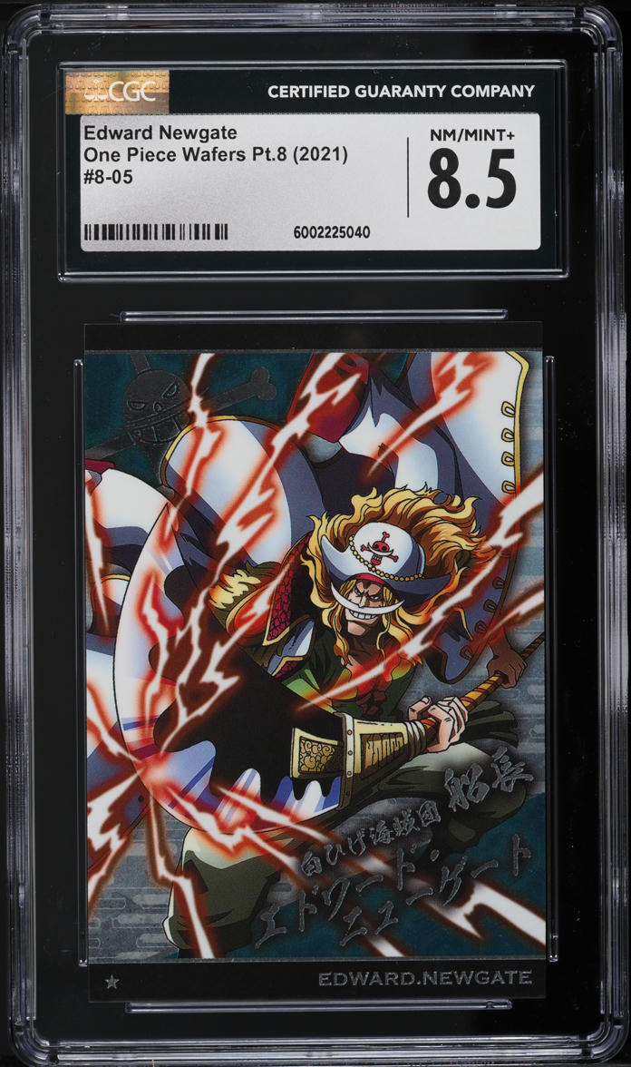 2021 One Piece Wafers Japanese Part 8 Edward Newgate #8-05 CGC 8.5 NM-MT+