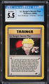 2000 Pokemon Gym Challenge Lt. Surge's Secret Plan #107 CGC 5.5 EX+